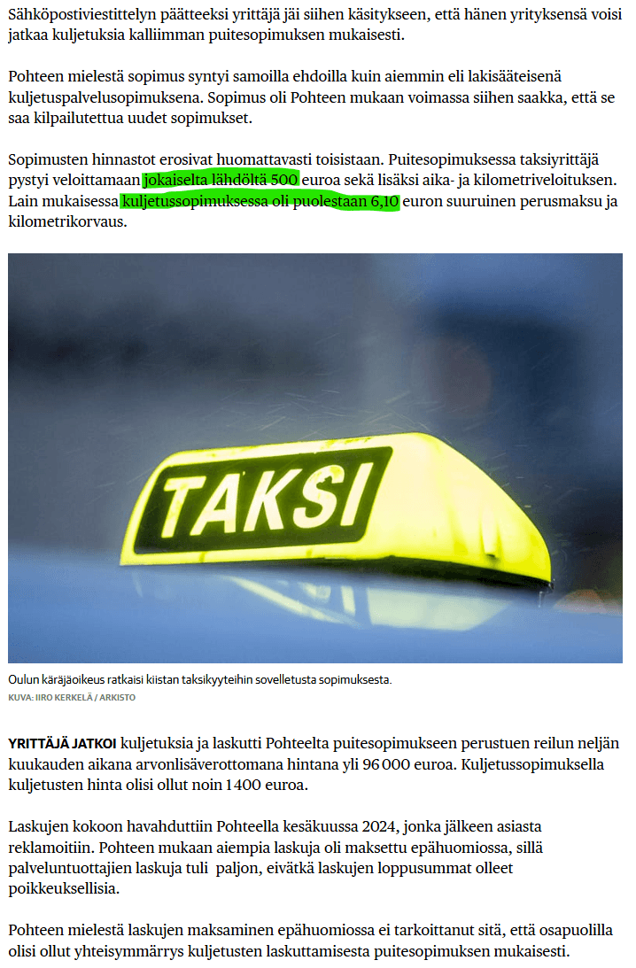 Ote Sanomalehti Kalevan uutisesta 11.4.2026